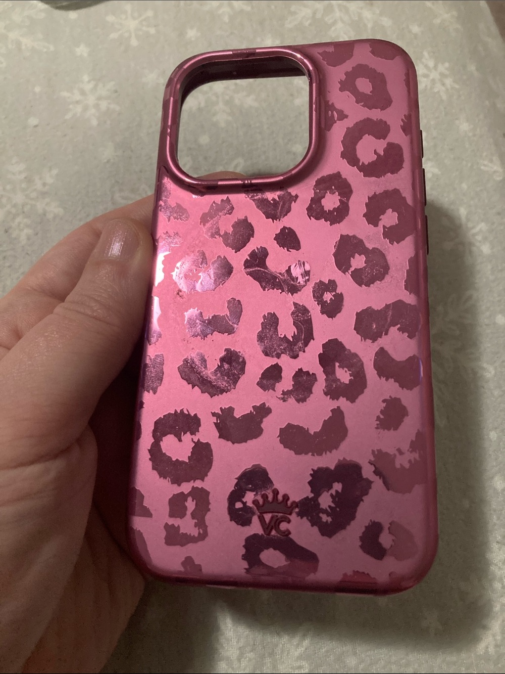 Velvet Caviar Pink Leopard Print Glossy Phone Case